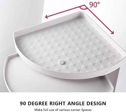 Pineeseatile 90 Degree Rotating Shower Shelf