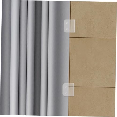 HEALLILY 4Pcs Transparent Shower Curtain Clips 1