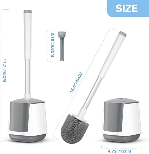 LOVLOY Toilet Brush with Automatic Holder and Tweezers 1
