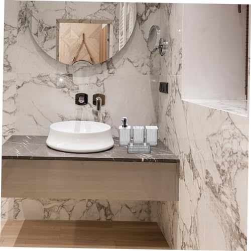 LIFKOME 1Set Transparent Grey Bathroom Accessories 1