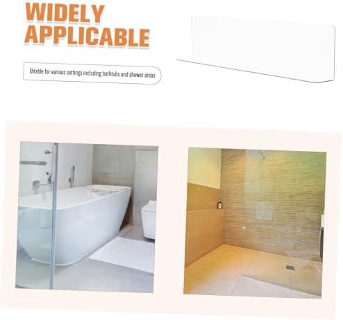 HEALEEP Tub PVC Splash Barrier for Bathtub Corner