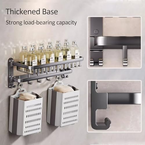 Trez Treamer No Drilling Shower Organizer 2-Story Basket