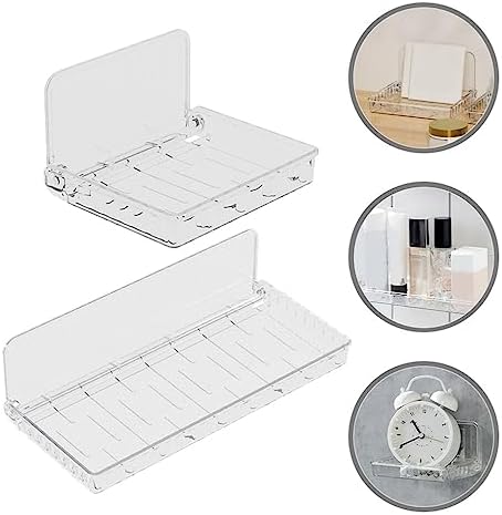 Alipis 2pcs Floating Shower Shelves Organizer