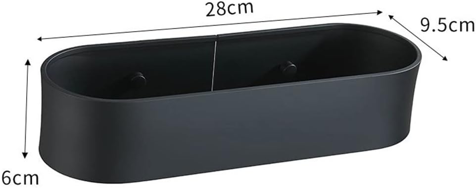 Shower Caddy with Aluminum Shelf - 28cm Bathroom Organizer
