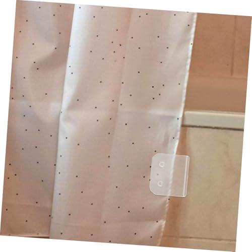 HEALLILY 4Pcs Transparent Shower Curtain Clips 1