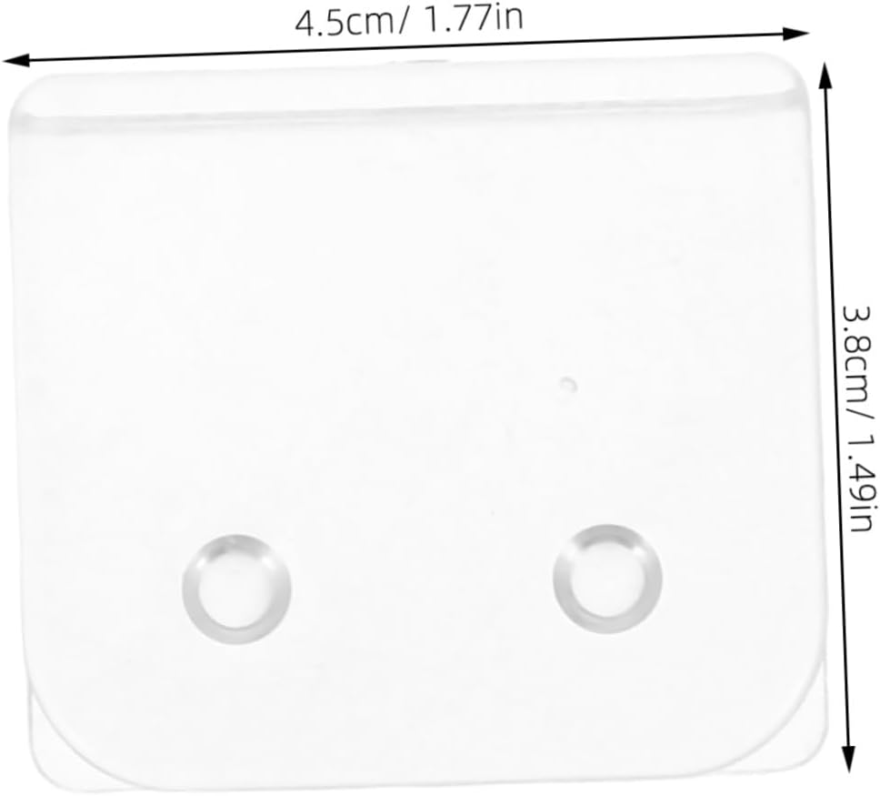 4 Pack ABS Shower Curtain Keepers Self Adhesive Clips