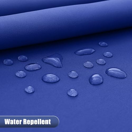 OLANLY Luxury Royal Blue Ombre Shower Curtain Set with 12 Hooks 72x72 Inches