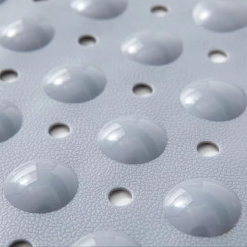 SAISAIXU Extra Long Non-Slip Bath Mat with Suction Cups and Drain Holes