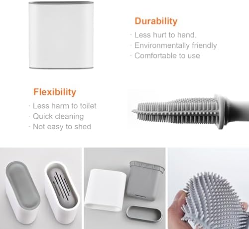 GRIFEMA Ibergrif Toilet Brush Holder Set White