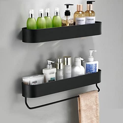 Shower Caddy with Aluminum Shelf - 28cm Bathroom Organizer