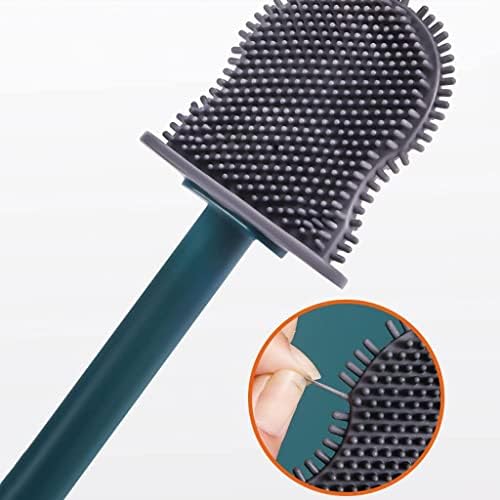 KAAZEE Wall-Mounted Toilet Brush with Holder - White 16x38cm