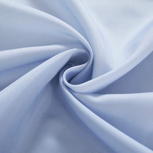 Jinchan Ombre Lilac Blue Shower Curtain Set