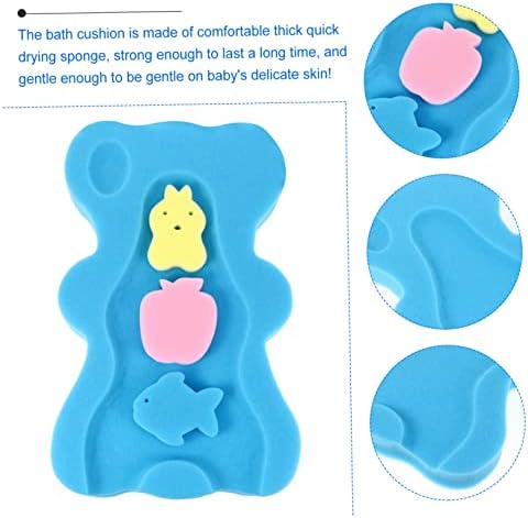 Lightweight Bear Bath Sponge Mat for Safe Bathing