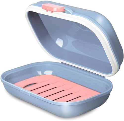 Travel Soap Case with Leakproof Lid and Drainage Tray 1
