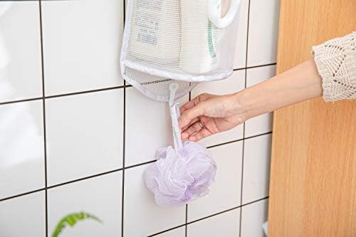 ALYER Small Hanging Mesh Shower Caddy with Rotatable Hanger