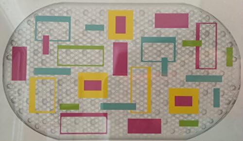 BHP Colorful Abstract Bubble Bathtub Mat 16x28in