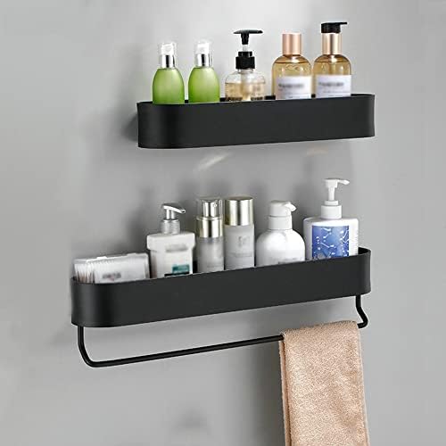 Shower Caddy with Aluminum Shelf - 28cm Bathroom Organizer