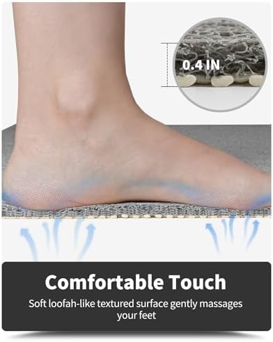 Non-Slip Bathtub Mat 16x24 Inch Quick Drying