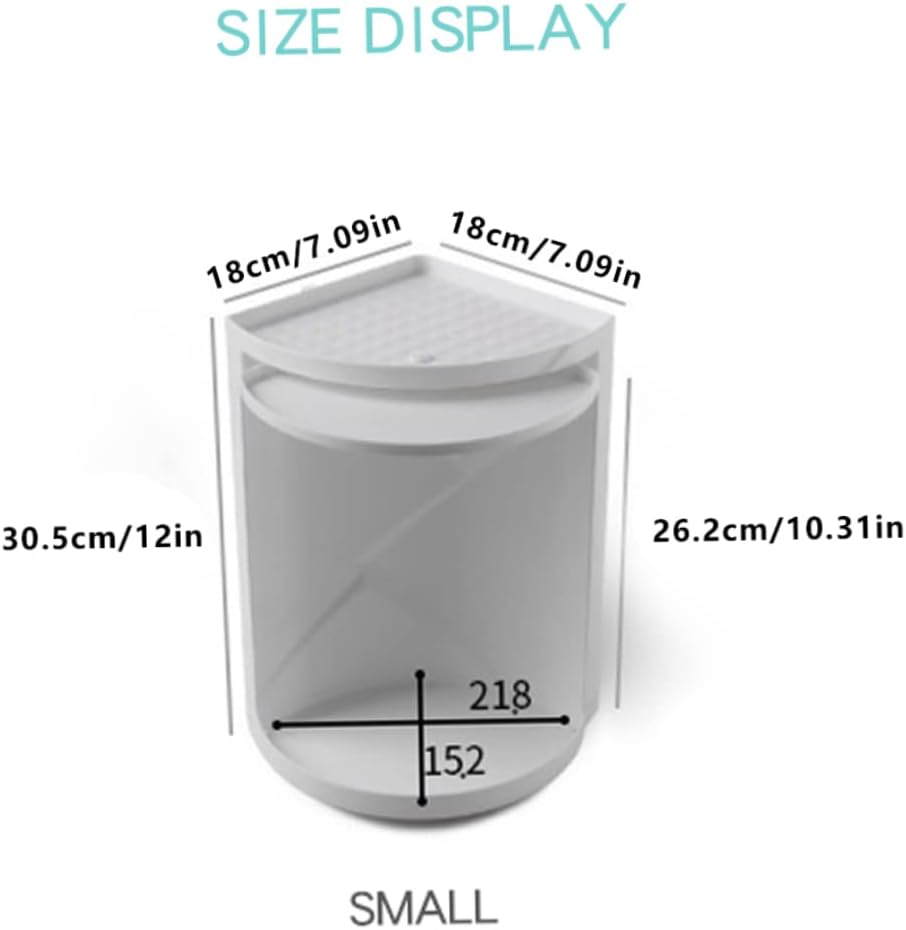 Pineeseatile 90 Degree Rotating Shower Shelf