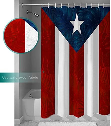 ZOE GARDEN Waterproof Shower Curtain Set with Hook 60x72