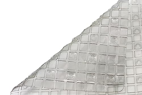 Splash Home Axess Non-Slip Bath Mat with Suction Cups and Drain Holes