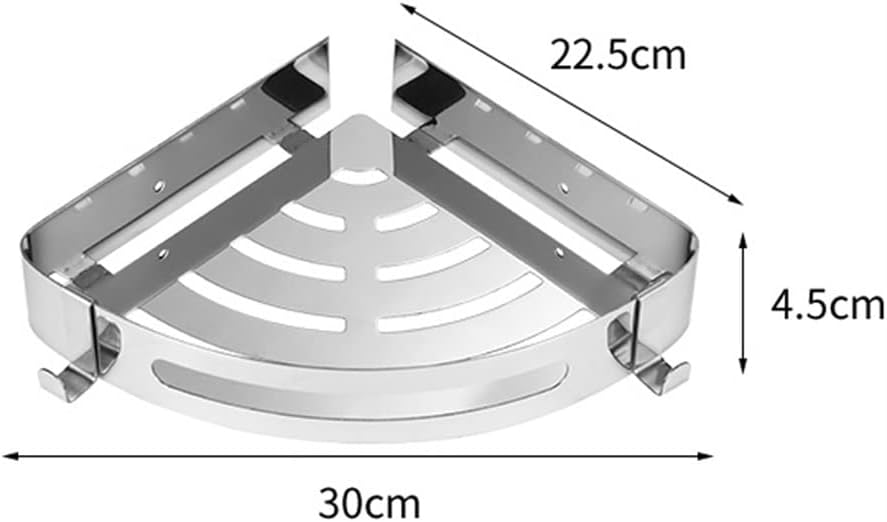 304 Stainless Steel Corner Shower Shelf Organizer 1