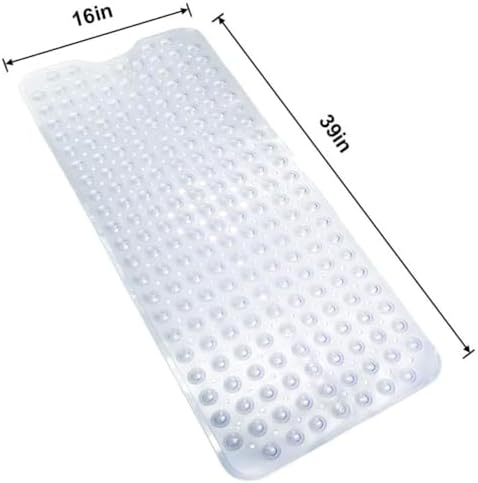 VOCIC Bath and Shower Safety Mat 39x16 Non Slip with Suction Cups
