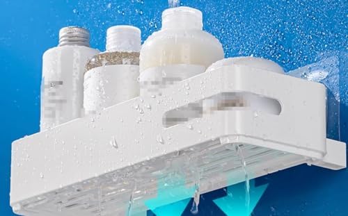 Shower Shelf Organizer Wall Mount Aluminum Caddy White