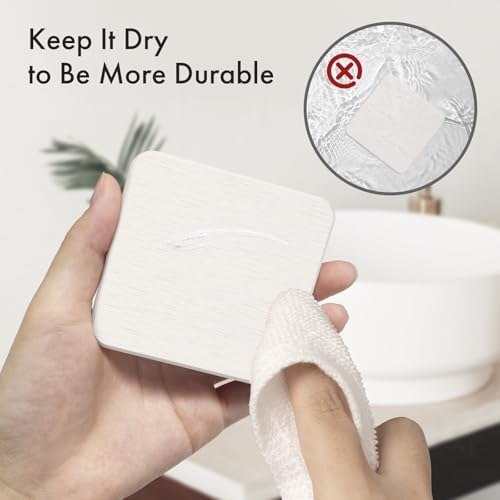 AmazerBath 4 Pack Stone Drying Trays for Bathroom Sink and Kitchen Counter