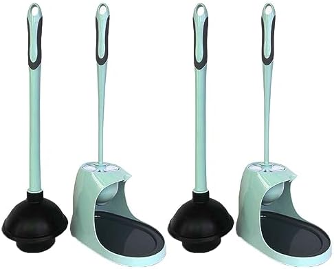 2-Piece Toilet Cleaner with Brush Caddy and Holder