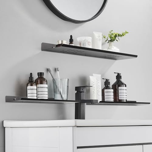 2 Pack Aluminum Shower Caddy with Self-Adhesive Mount