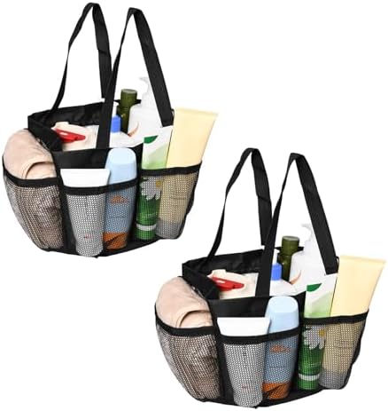Pumwoy 2 Pack Mesh Shower Caddy Portable Dorm Essentials
