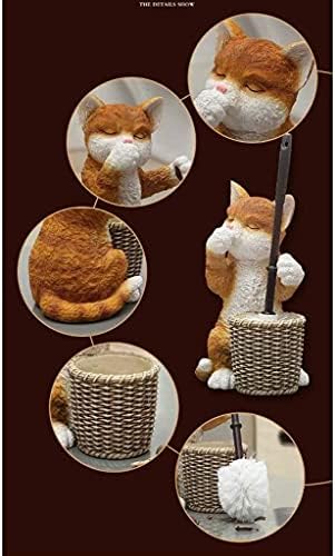 Inktus Resin Toilet Brush Set with Bracket and Holder