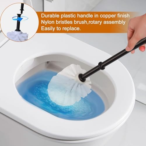Whimsical Black Bear Toilet Brush Holder Set