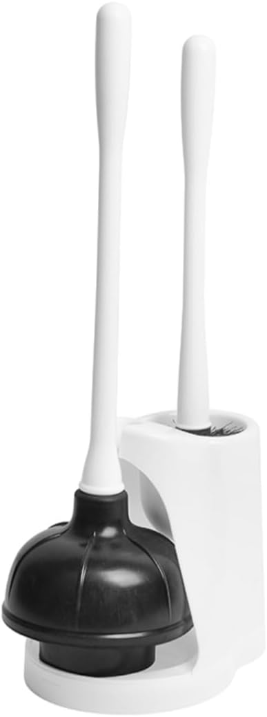 Innovatronic Toilet Plunger and Bowl Brush Set - White