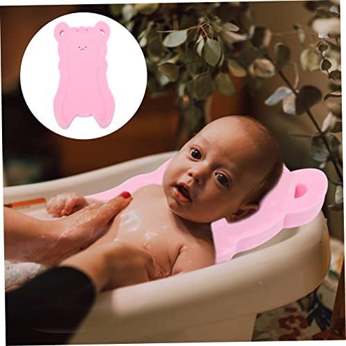 Hoement Baby Sponge Mat Non-Slip Bath Cushion Pink 1