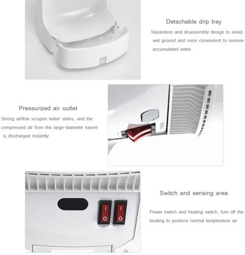 QIANMEI 1200W High Speed Hand Dryer with ColdHot Air and Auto Induction