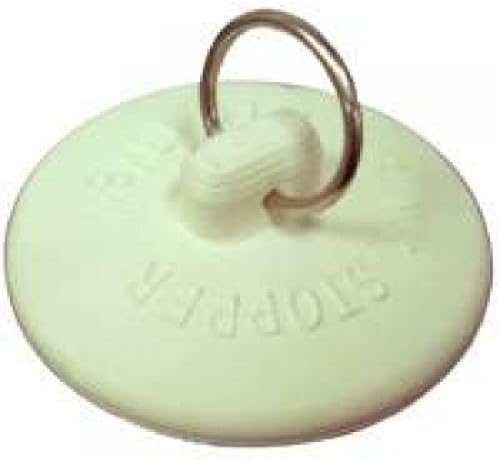 Mintcraft Watertight Seal Drain Stopper White Rubber