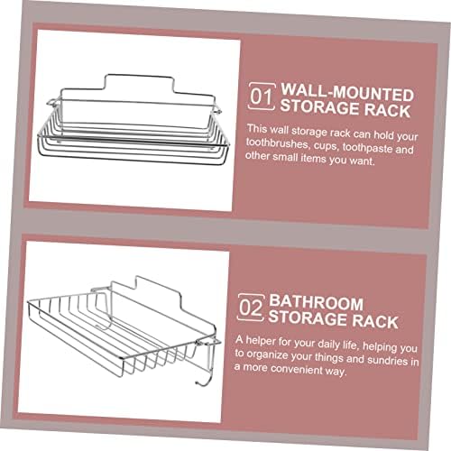 Beatifufu Wall Mounted Shower Organizer with Adhesive Shelves