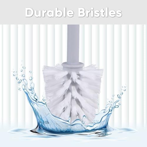 Superio Ribbed Toilet Brush with Holder Set Lilac Purple