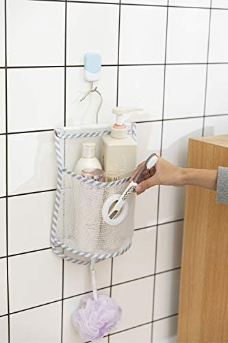 ALYER Small Hanging Mesh Shower Caddy with Rotatable Hanger