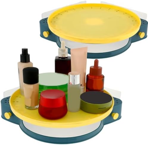 2 Pack Corner Shower Caddy 360 Rotating Rack