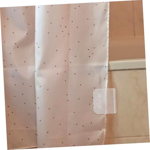 4 Pack ABS Shower Curtain Keepers Self Adhesive Clips