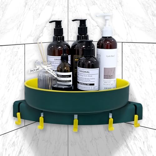 Sarzdras 360 Rotate Corner Shower Caddy Organizer