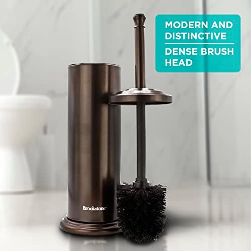 Brookstone Bronze Toilet Brush with Holder 1