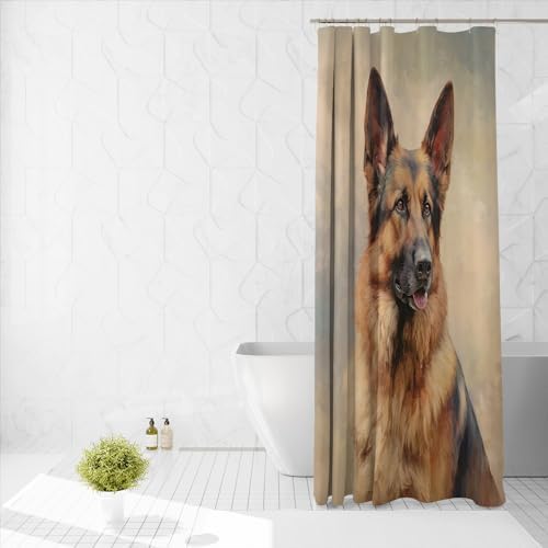 Ganshan Bi Chesapeake Bay Retriever Dog White Shower Curtain 72x72 Inch