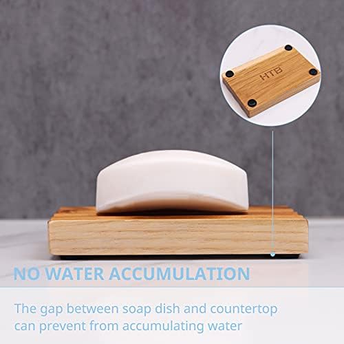 HTB Teak Soap Dish with Raised Base