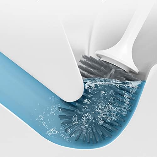 Thermo Rubber Toilet Brush with Base and Long Handle