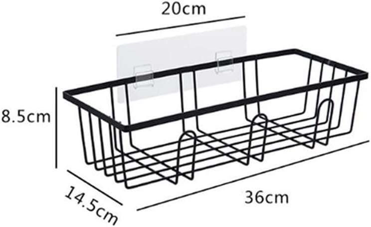 ANNBKA Shower Caddy with Vacuum Suction and Iron Hooks