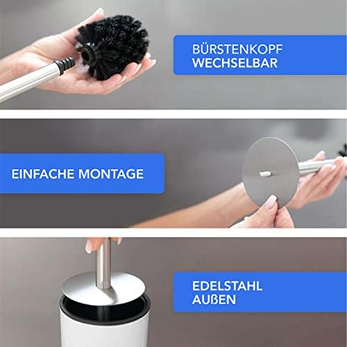 Bamodi Toilet Brush and Holder - Matt Black 1